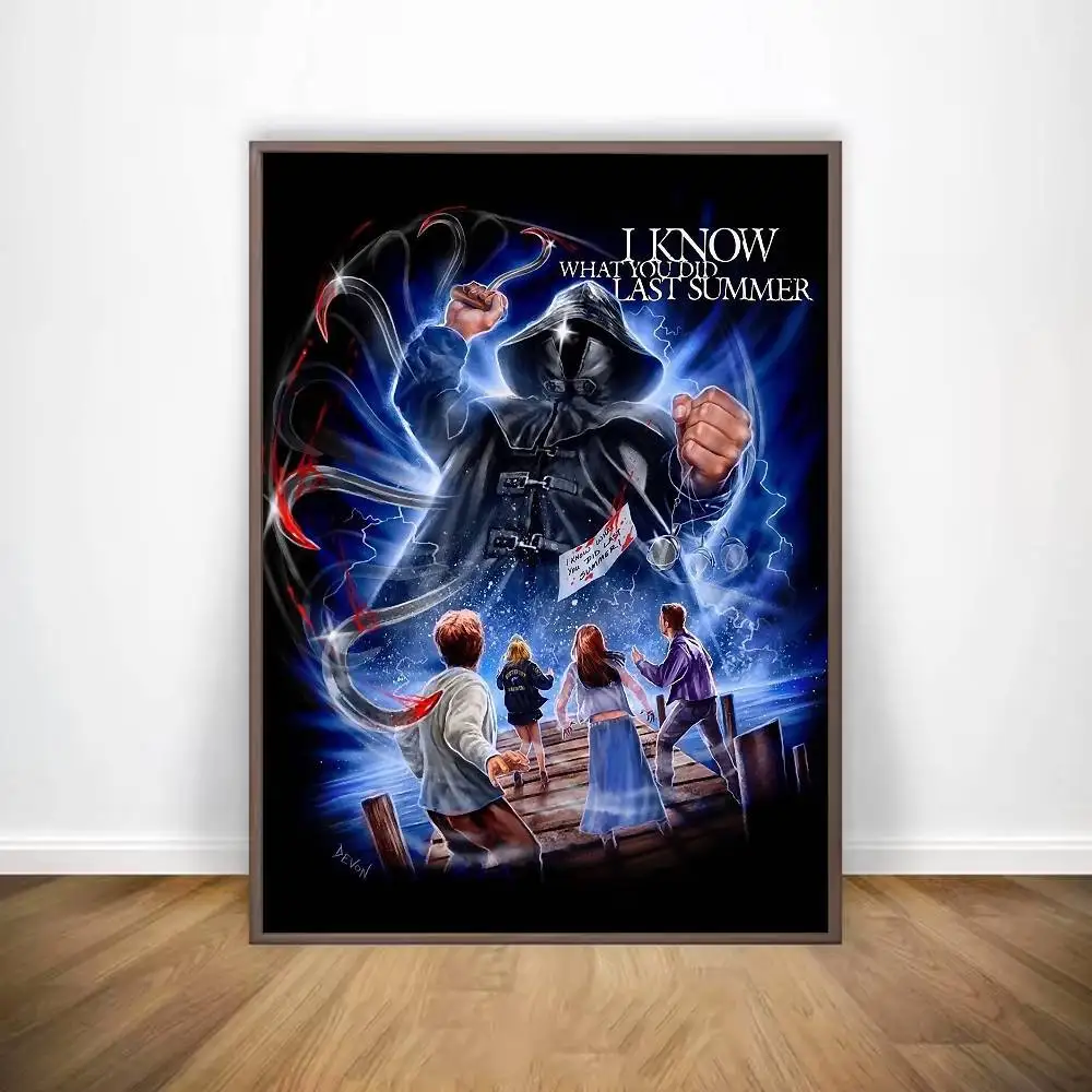 الفيلم أعرف ما فعلت في الصيف الماضي ملصق معرض يطبع ذاتية اللصق ديكور المنزل الديكور صور مطبوعة للحوائط ملصق غرفة المعيشة