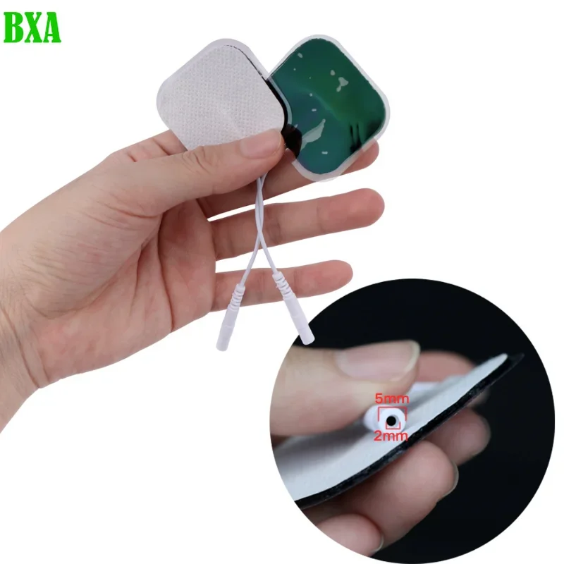 

10-50pcs Tens Electrode Pad Physiotherapy Accessories Non-woven Self-adhesive Replacement Patch for Body Massagers 5x5cm and 4x4