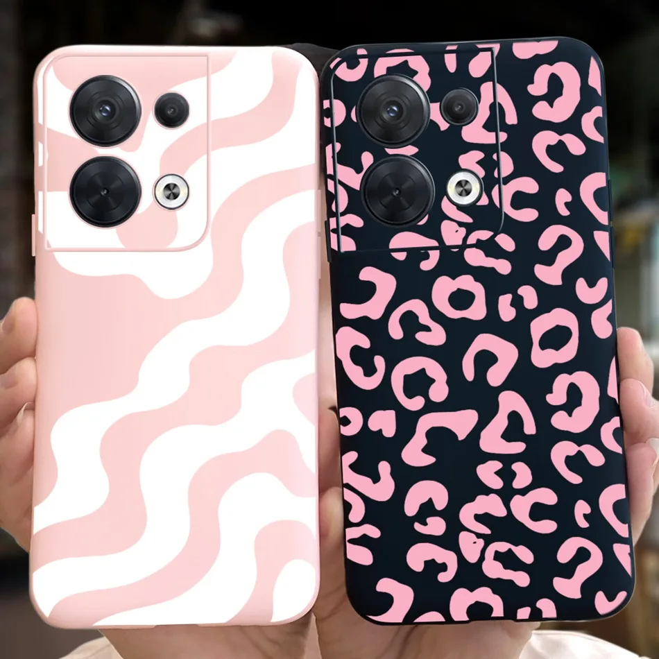 For OPPO Reno8 CPH2359 Case OPPO Reno8 Pro CPH2357 Reno 8 8Pro 5G Fashin Moon Pattern Soft Silicon Phone Back Cover