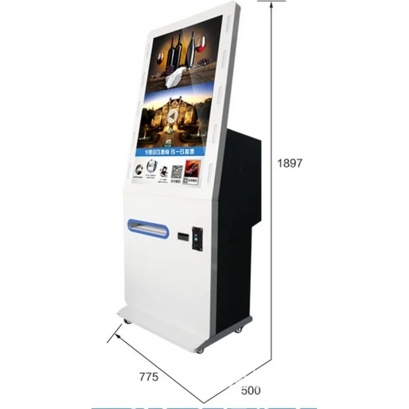 21.5 42 inch Digital Instant Lcd TFT HD display self service Instagram lobby photo booth kiosk with 3G VGA/DVI/HDMI/printer