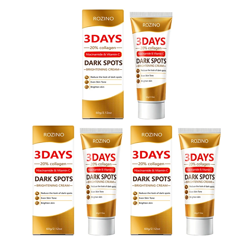 3-Tage-Poren- und Dunkle-Flecken-Aufhellungscreme, enthält Kollagen, Niacinamid und Vitamin C, spendet intensive Feuchtigkeit, reduziert das Auftreten dunkler Flecken, verfeinert die Poren, gleicht