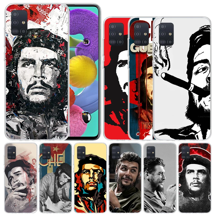 Che Guevara Cigarett Soft Cover for Samsung Galaxy A51 A50S A71 A70 Phone Case A41 A31 A21S A11 A40 A30S A20E A10S A6 A7 A8 A9 +