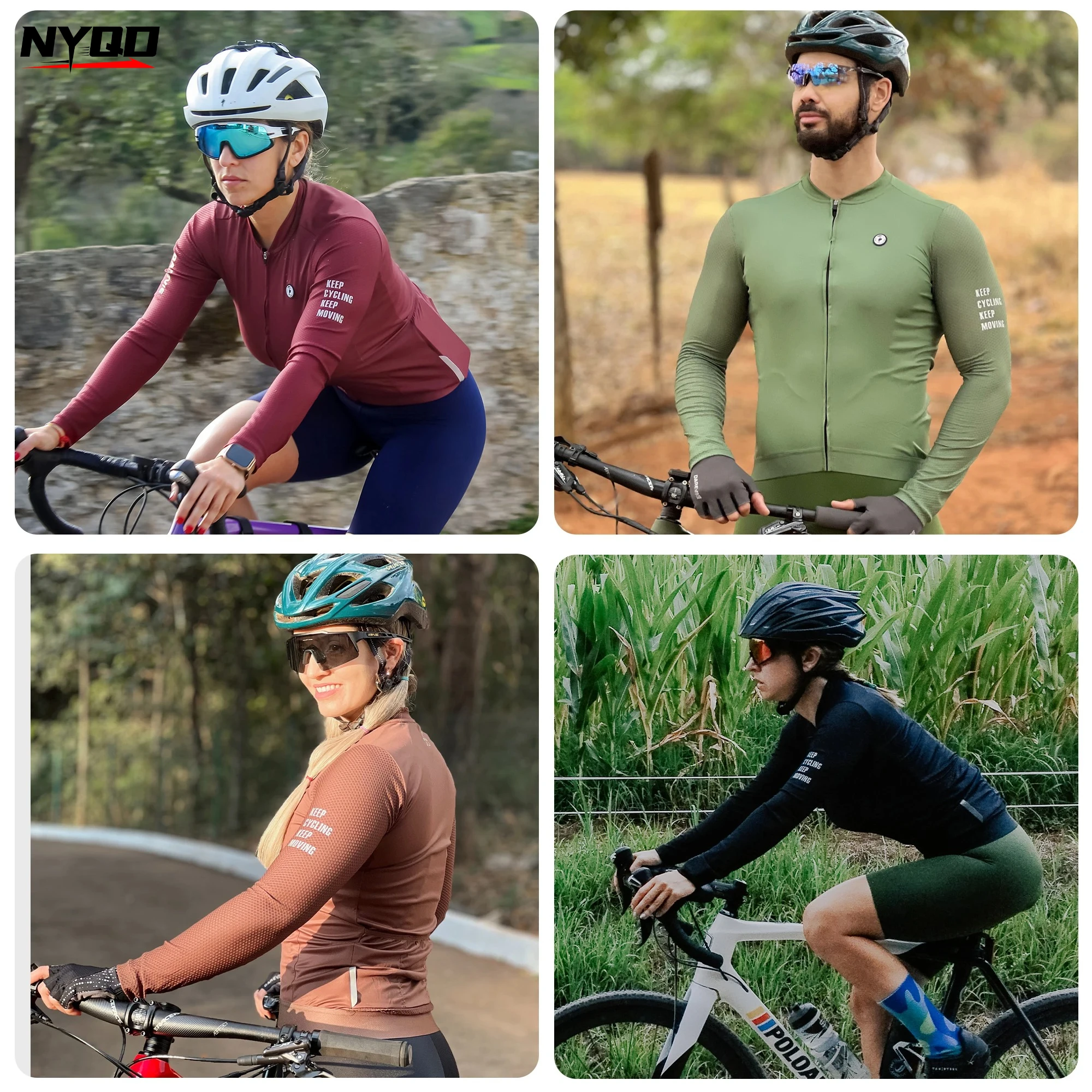 

DAREVIE Cycling Jersey Long Sleeve Pro Aero Small Size 3D Bubble Mesh Cycling Jersey Men Women Breathable Cycling Maillot