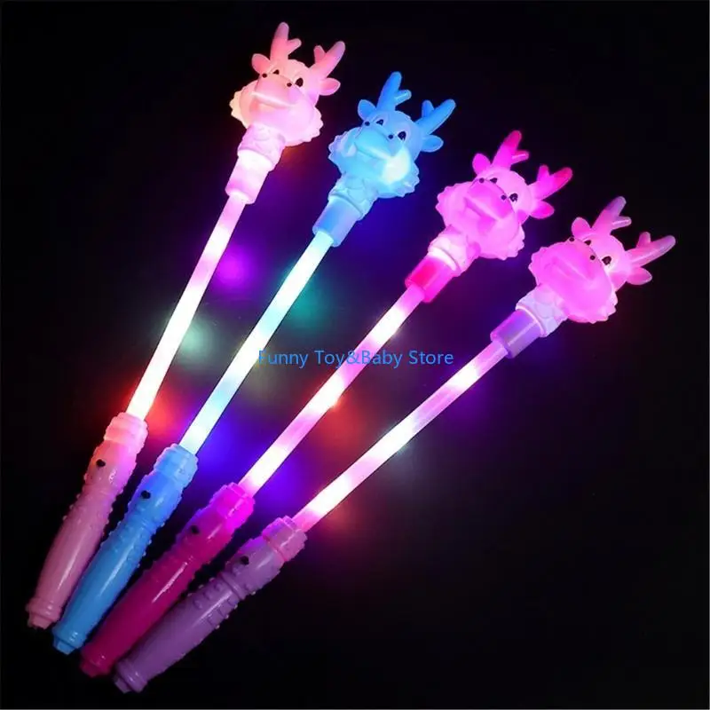 

C90B 10Pcs LED Wand Festive Glowing Toy RaveRally Props Carnival Party Supplies