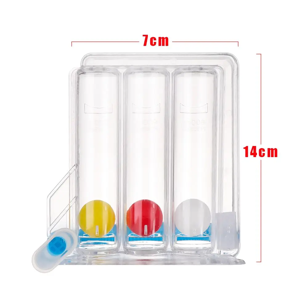 Three-ball Breathing Trainer Mask Incentive Spirometer Lung respiratory Exerciser Measurement System Personal Health Care