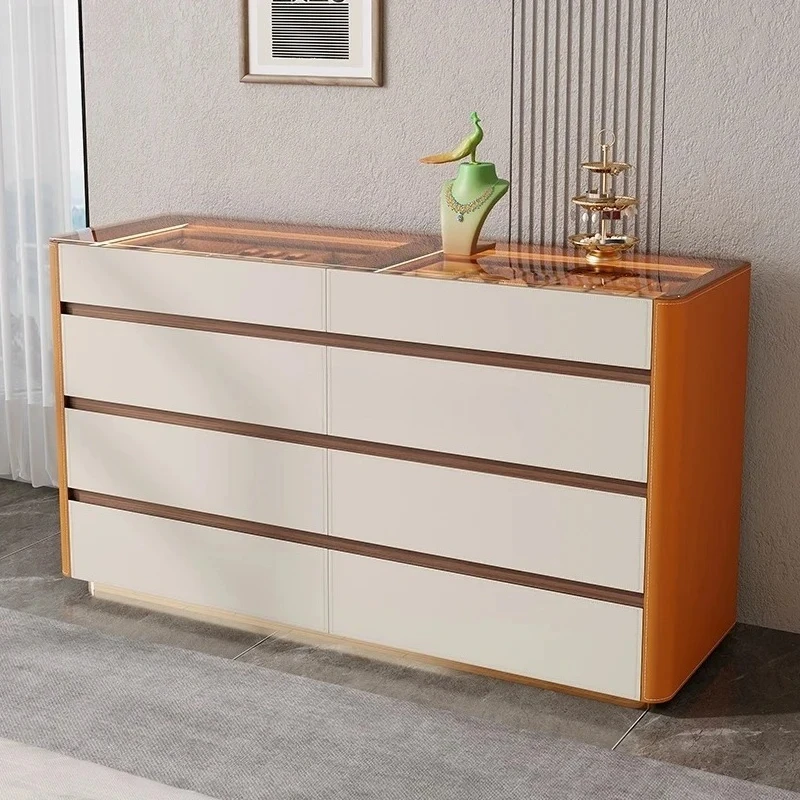 Moderna pared de madera maciza para el hogar, guardarropa, joyero, vitrina para joyas, armario tipo cubeta.