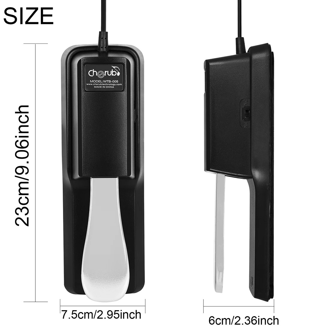 دواسة M MBAT مع مفتاح قطبي للوحة المفاتيح MIDI Synth البيانو الرقمي طبل البيانو الكهربائي ملحقات الآلات الموسيقية #2