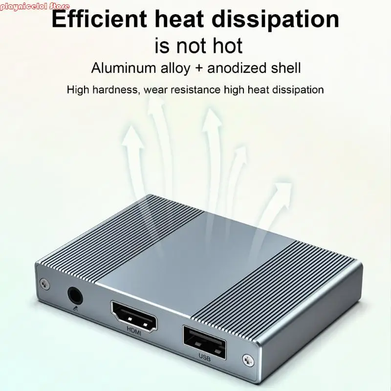 E8BA Multiports HDTV Sound Sound Sync Screen Adapter for Office Home Travel Use