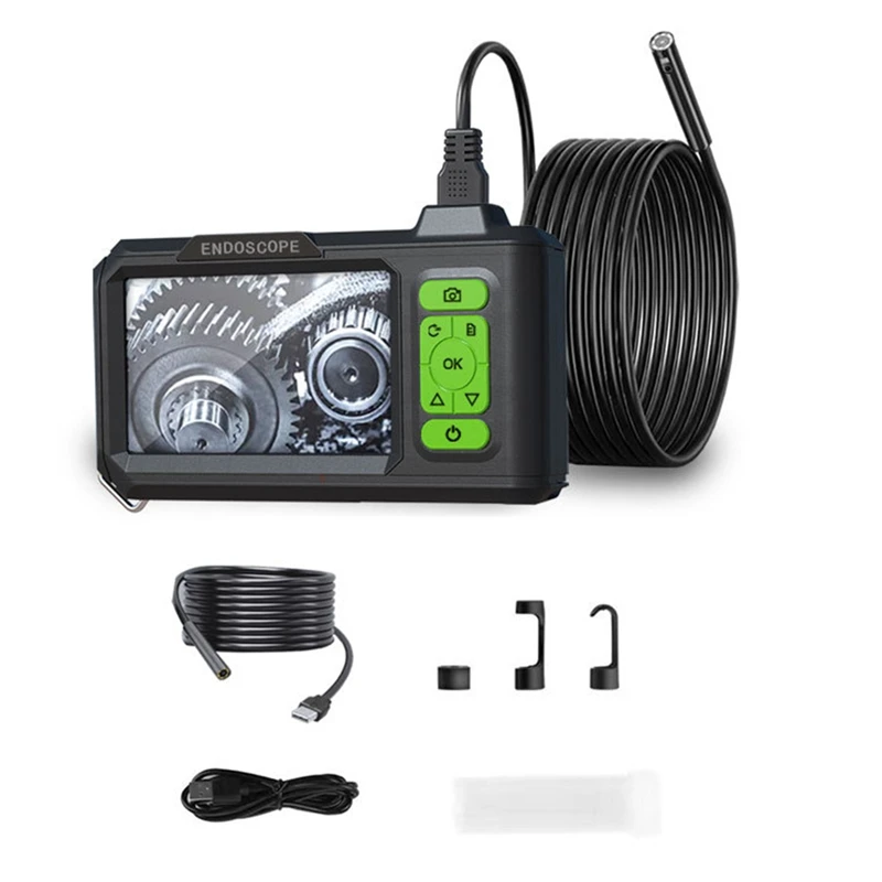 A73T 4.3 Inch Inspection Camera 1080P HD Borescope Camera IP67 Snake Sewer Camera Support 32GB Card & Helpful Tool