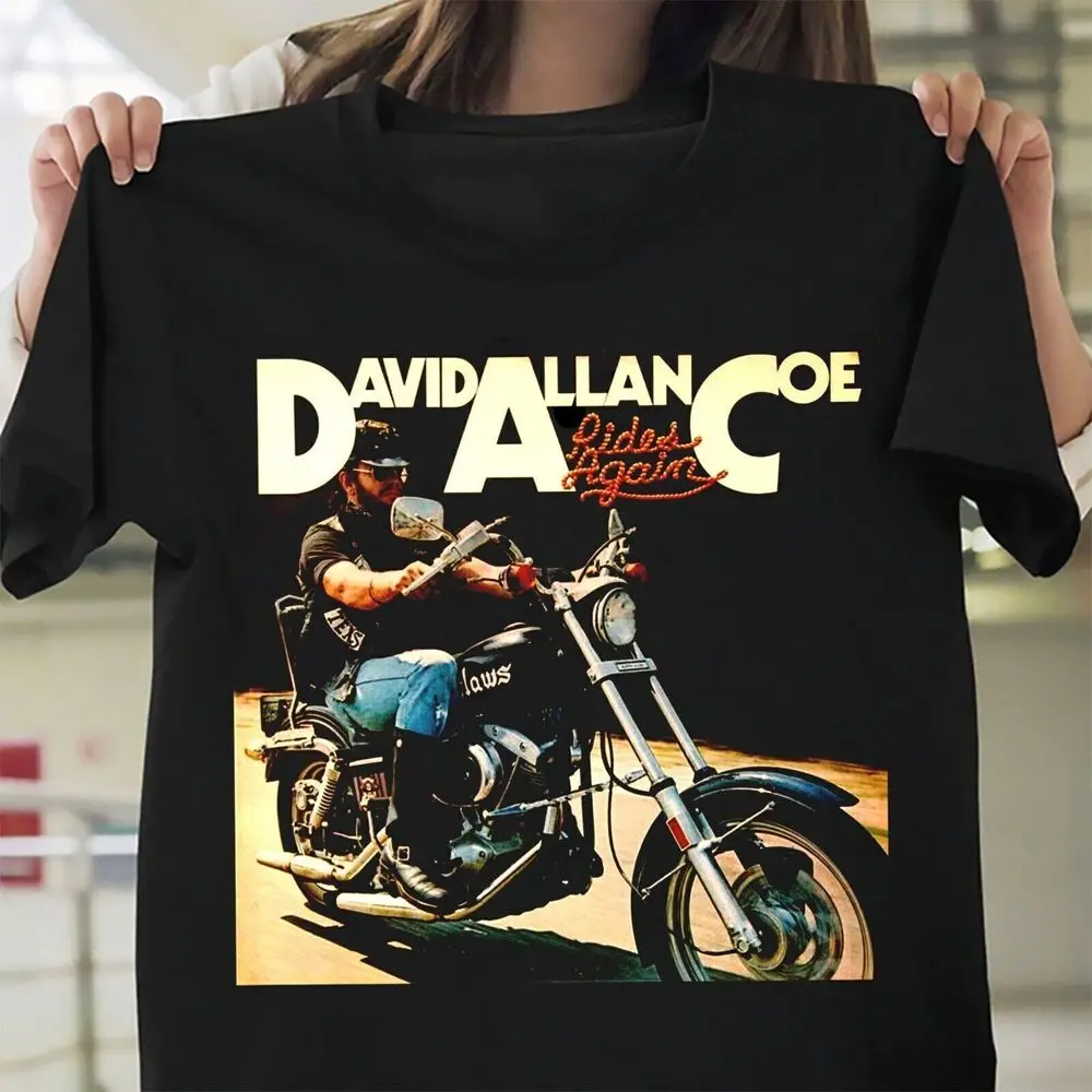 David Allan Coe Black T shirt Cotton Unisex All size S-345XL   Cotton Luxury brand vintage oversized