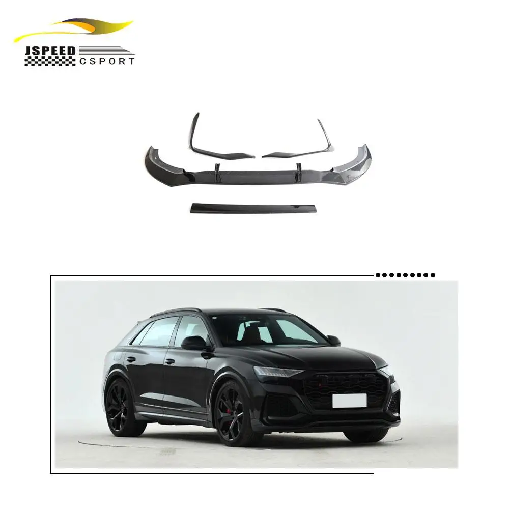 

Подходит для Audi RSQ8 седан, 4-дверный передний бампер из углеродного волокна 2021, губа