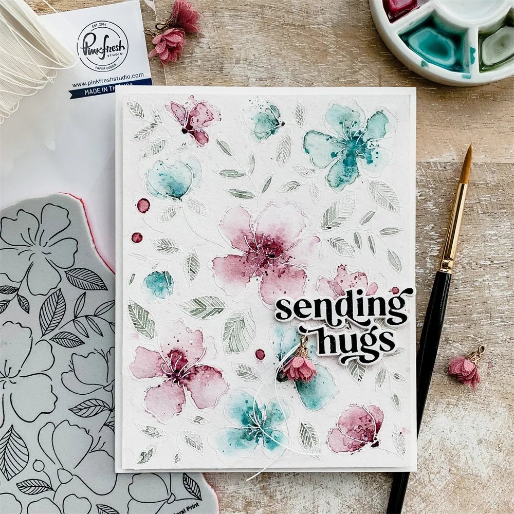 2022 Newest Delicate Floral Print Dies Scrapbook Decorate Embossing Craft Silicone Stamps Set Diy Greeting Card Handmade Stencil