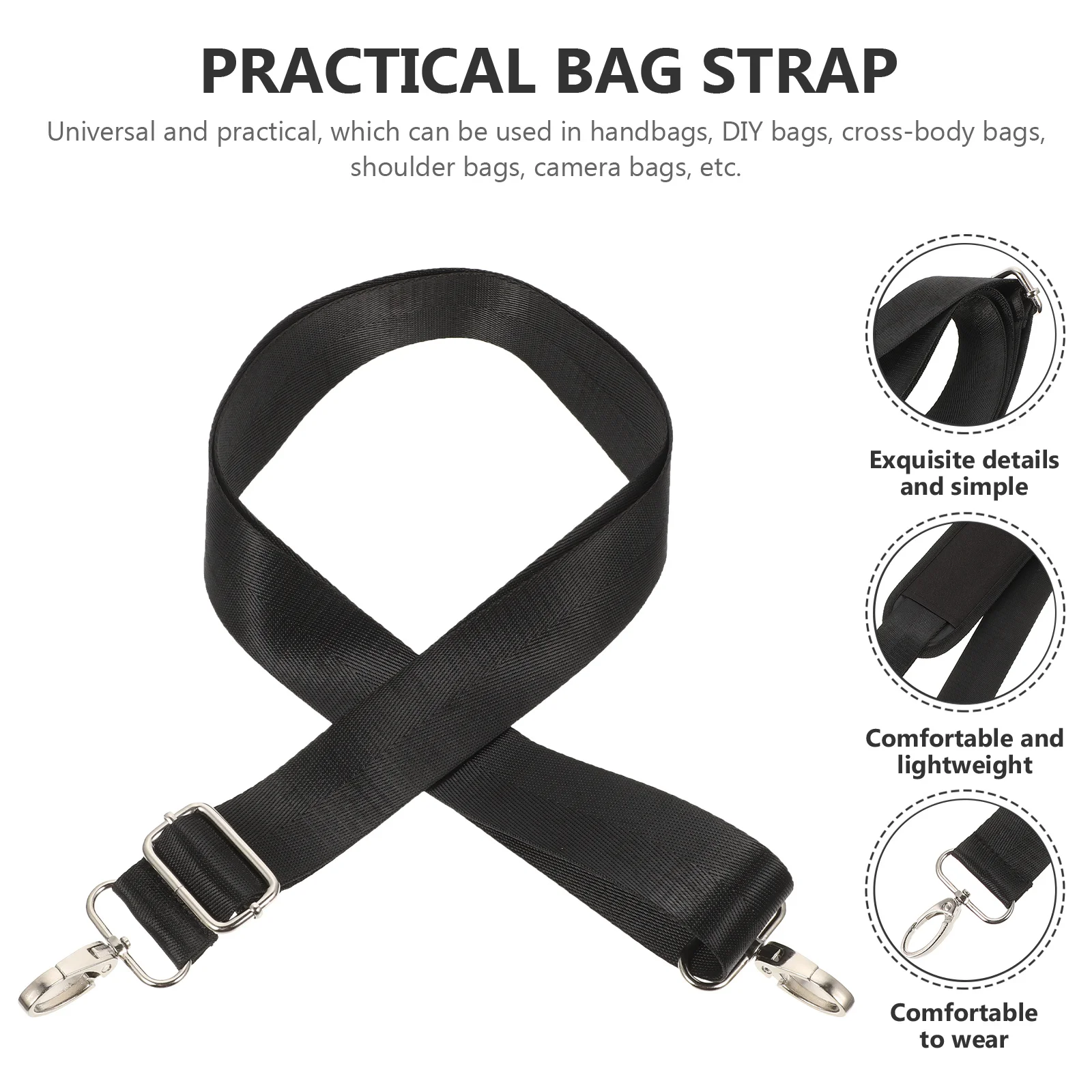 

Anti Slip Strap Replacement Universal Shoulder Adjustable Wide Computer Bag Belt For Handbags Laptops Crossbody Shoulder Strap