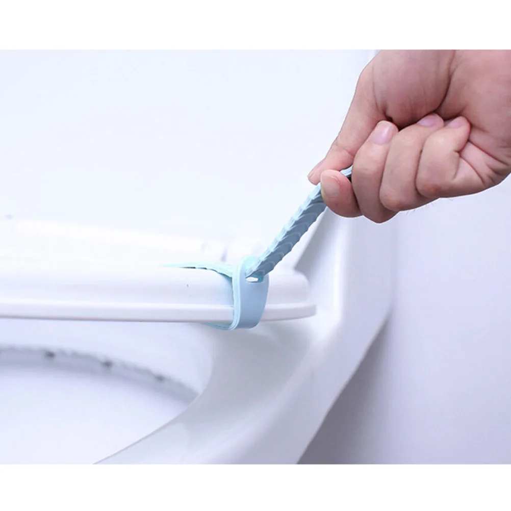 

Hygienic Toilet Seat Lifter Lid Avoid Touching Buckle Design Cover Use Easy-to-use Convenient