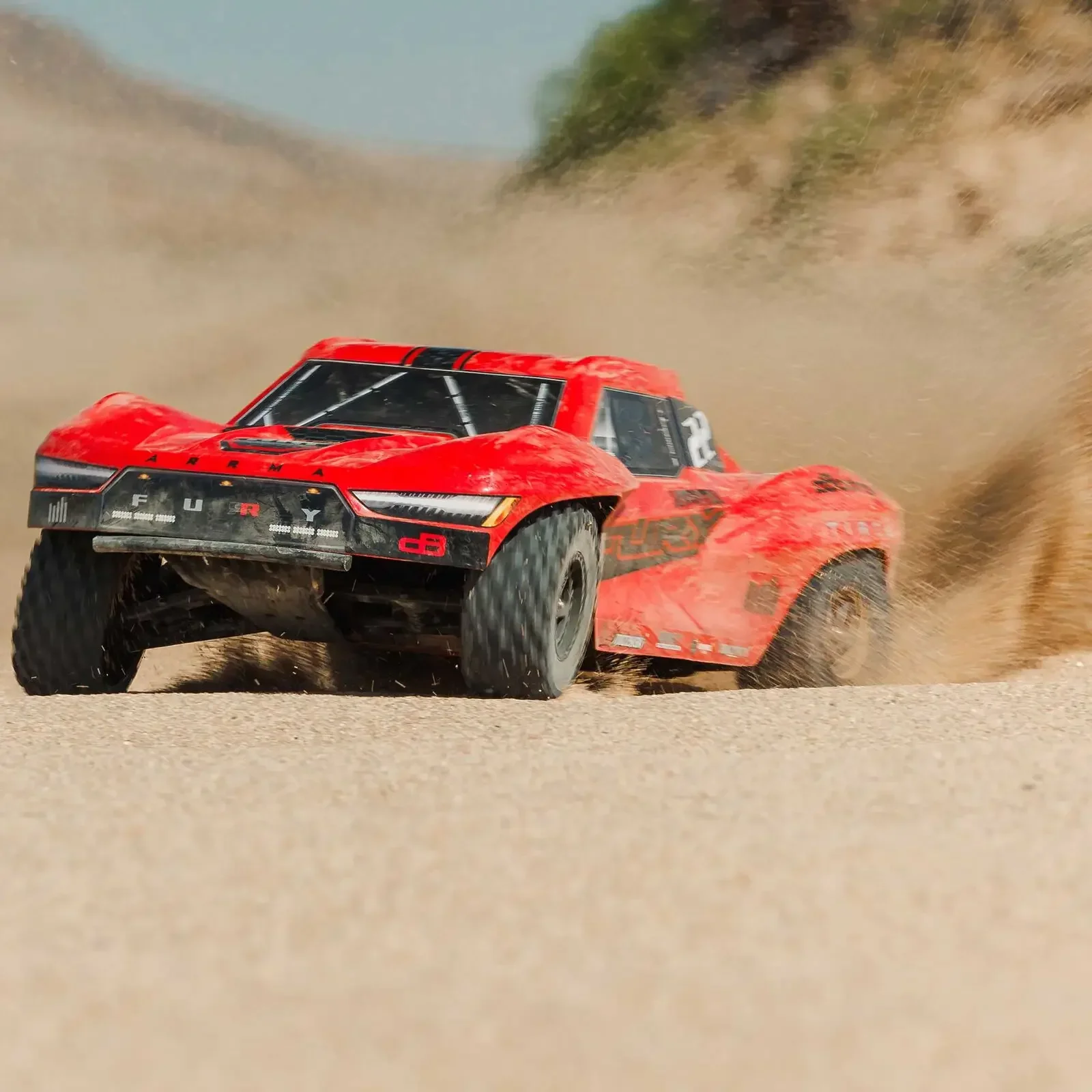 Arrma 1/10 FURY MEGA 2WD ล้อหลังแบบแปรง RC รีโมทคอนโทรลรถบรรทุกสั้นรถออฟโรดสำหรับผู้ใหญ่และของเล่นสำหรับเด็ก
