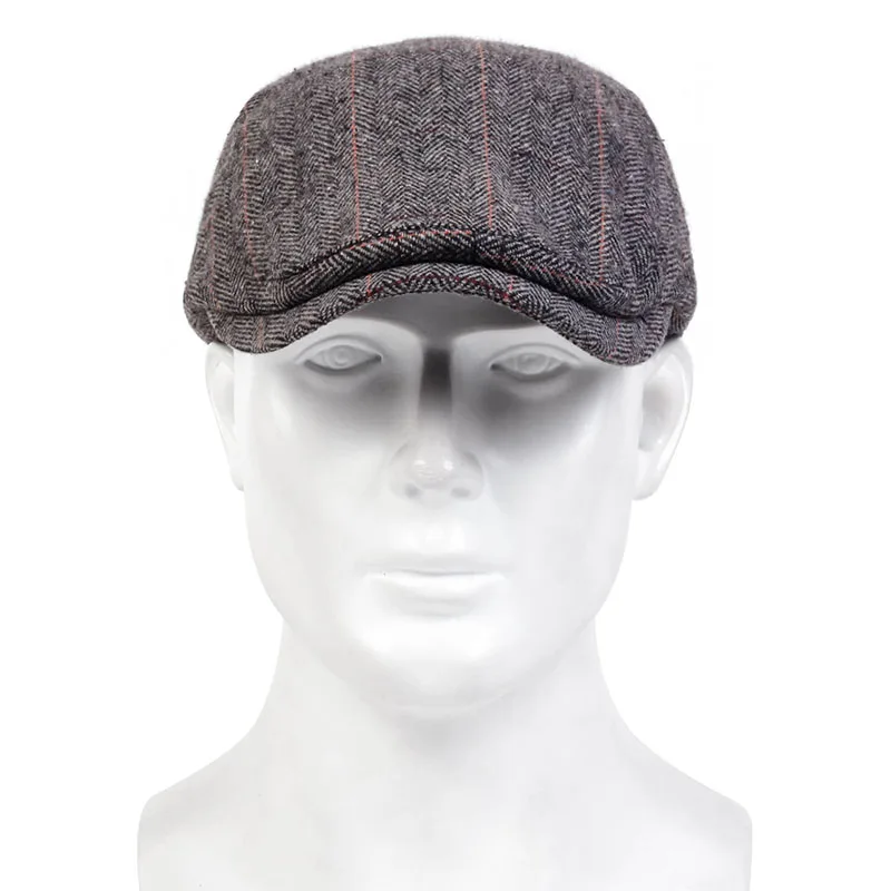 Fashion Plaid Stripe Newsboy Cap for Men Women Autumn winter Flat Ivy Vintage Hat Irish Outdoor Beret painter Hat