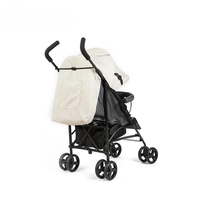 Baby Stroller Portable Folding can Sit and Lie Down Children's Four-Wheeled Stroller One Button to Close the Stroller