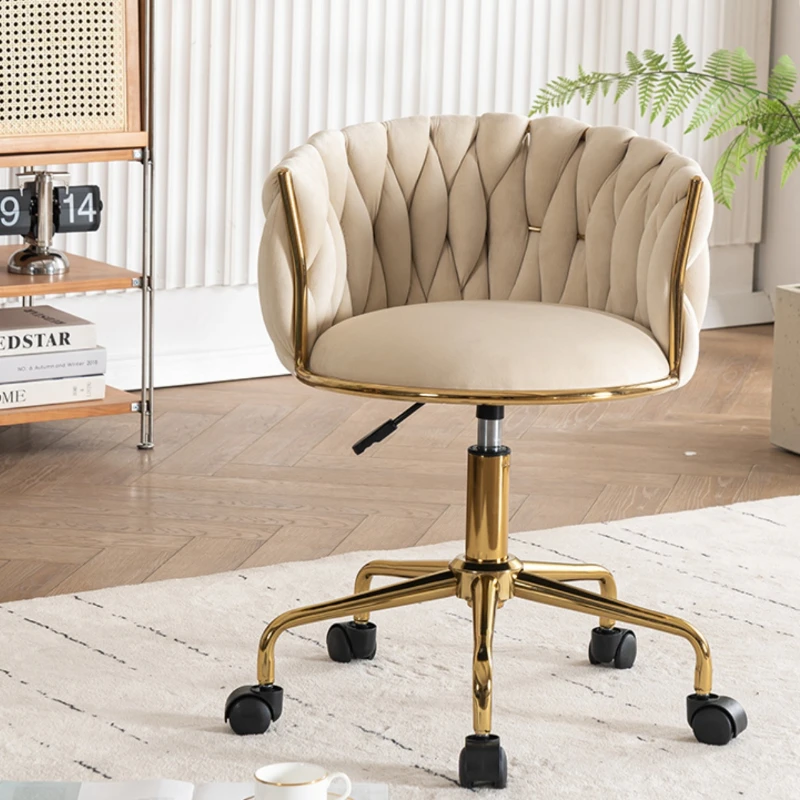 

Lift office chair velvet swivel computer chair living room Relaxing armchair home Dresser Makeup soft stool Modern furniture