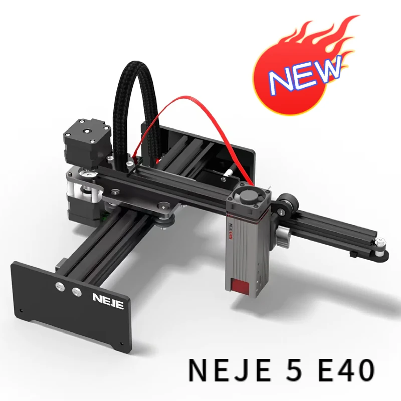 

NEJE 5 E40 80W CNC Laser Engraver Portable Engraving Carving Machine Mini DIY Laser Logo Mark Printer for Metal Engraving