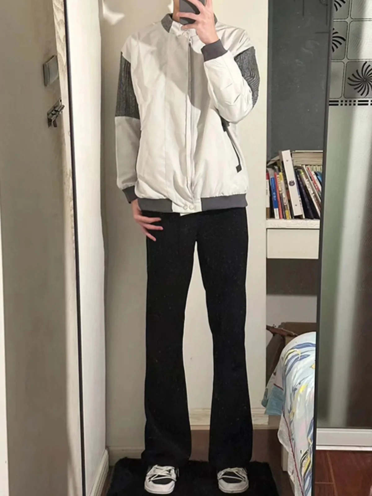 

Cleanfit Men's Bla Fce Lined Straight Leg Jeans Tall Slim Fit High Street Sle Winter Wear Youth Trend Cotton Polyester...