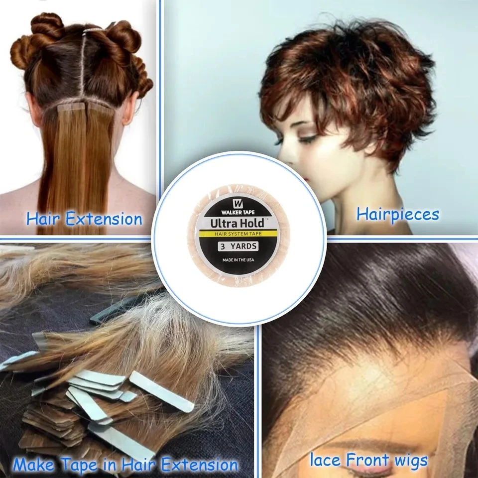 Ultra Hold วิกผมเทปกาวสองหน้าเทปสําหรับ Hair EXTENSION/Toupee/วิกผมลูกไม้ผมกาวเทป 3 หลา 12 หลา 36 หลา