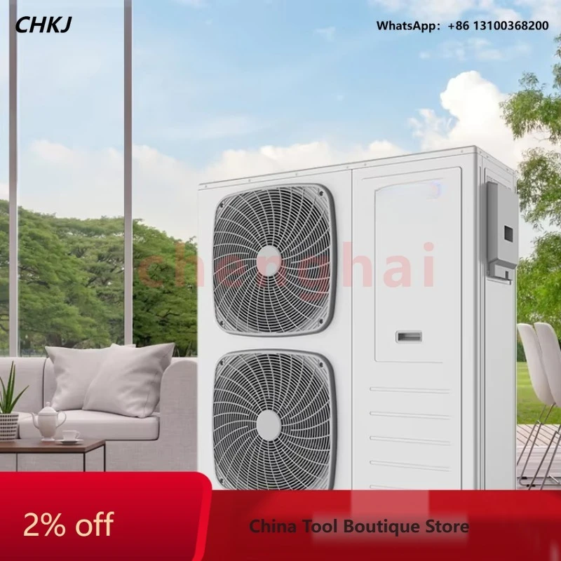 Single heat pump 9KW 16KW 18KW household heating cooling R290 heat pump 220V/240V Maximum hot water temperature75℃