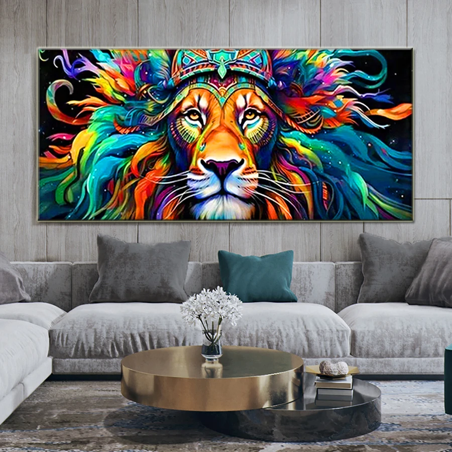 Diy Diamond Painting Large Size tiger color headwear Mosaic Embroidery Sale Wild Animals head art Cross Stitch Kits Wall Decor