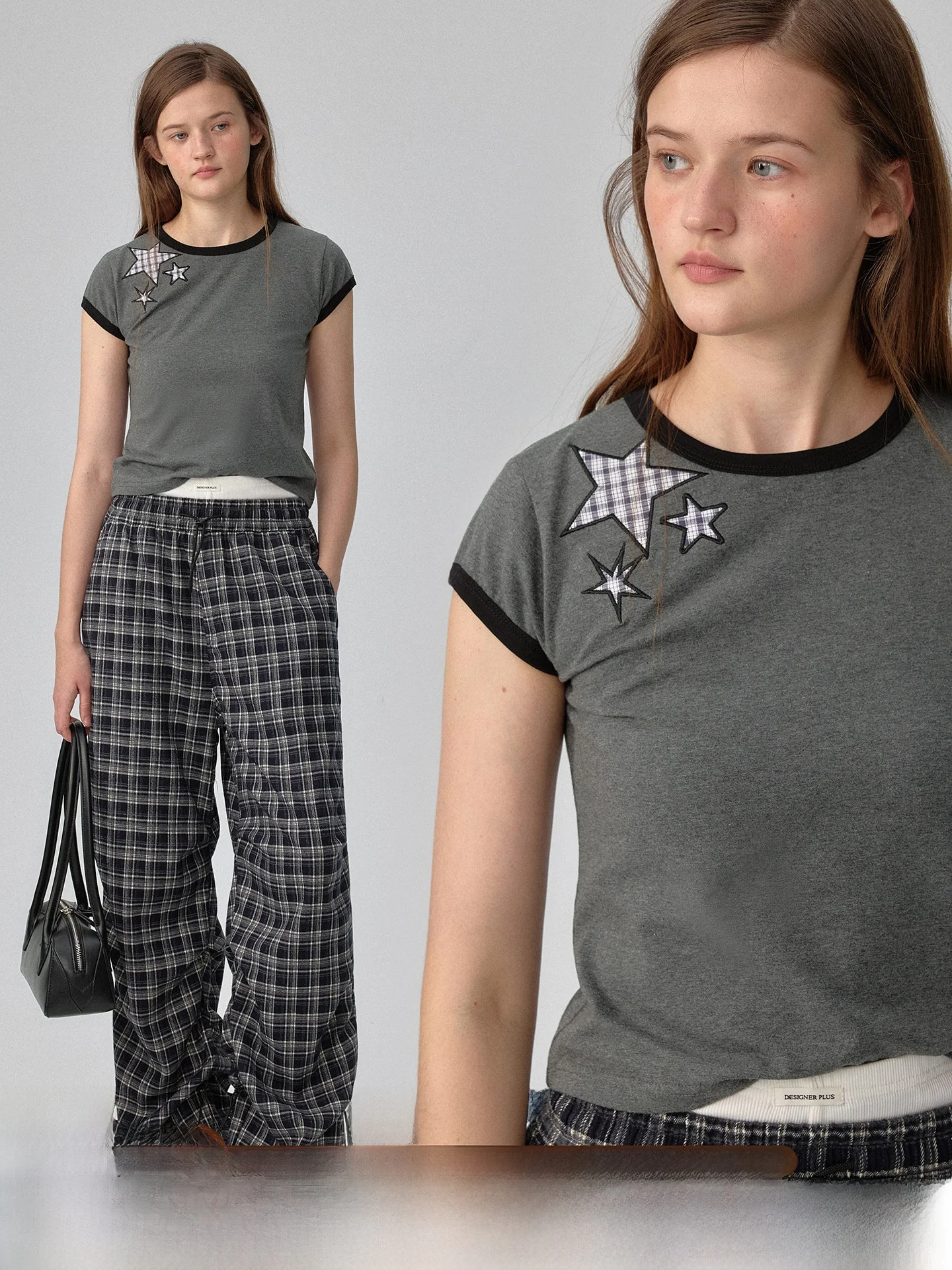 

Женская приталенная футболка с коротким рукавом, вышивкой, из дышащего хлопка, комфортная, с круглым вырезом, повседневная, больших размеров