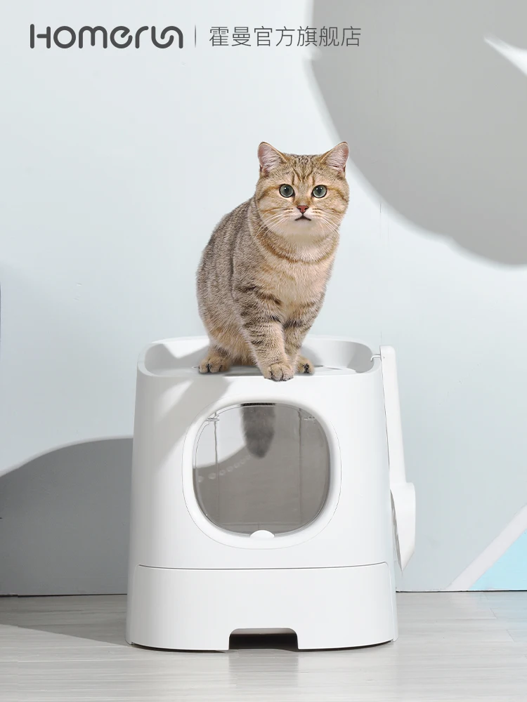 

Furniture Big Closed Cat Potty Box Cover Cabinet House Sandbox Cat Litter Box Hidden Products Arenero Gato Pet Products