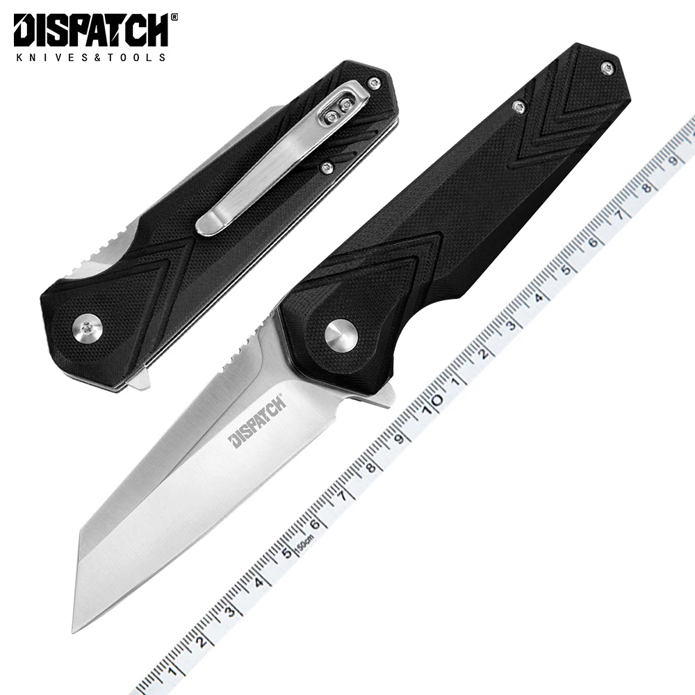 

Folding Pocket Knife with 8Cr Stainless Steel Sanding Blade G10 Handle for Survival Hunting Tactical Outdoor Camping EDC Tool