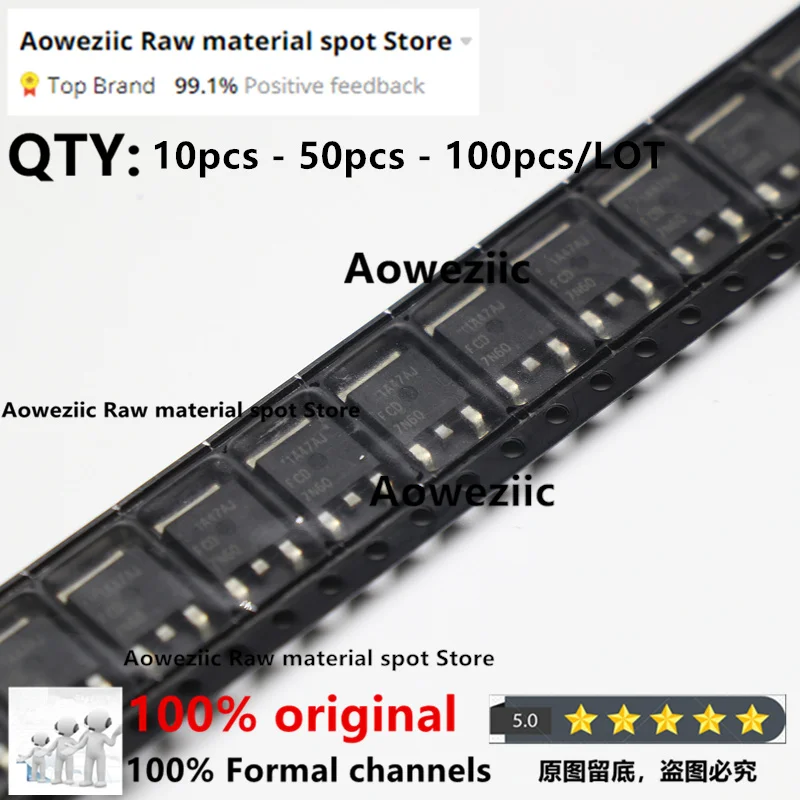 Aoweziic 100% New Imported Original  FCD7N60TM  7N60  FCD7N60  TO-252  Nchannel MOSFET   7A   600V