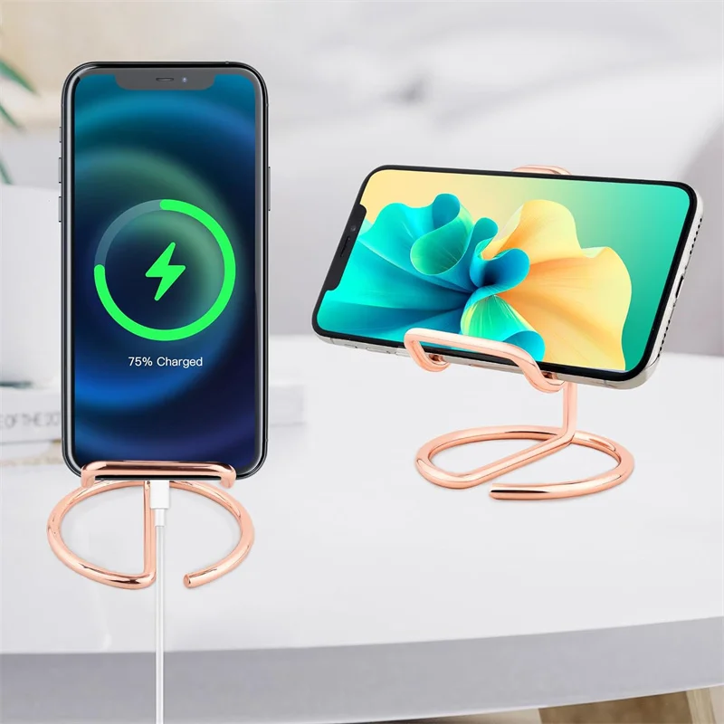 Metall karten halter Visitenkarte Display halter Büro Desktop dekorative Handy-Ständer einfach Desktop-Lese ständer