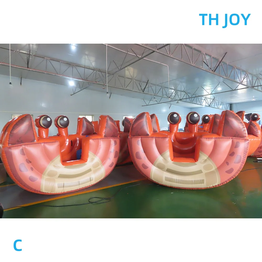 Envío aéreo rápido a puerta, juego de mecedora Rodeo para dos personas, cangrejo mecedora inflable para niños/barco de abeja de juguete