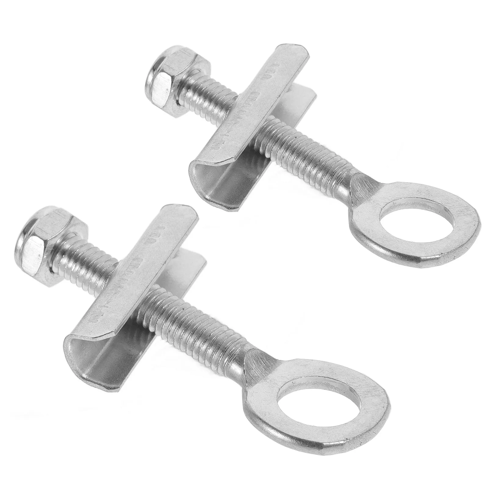 Image of 2 Stück Motorrad-Kettenspanner Verstellbare Kettenspanner Metall-Befestigungsbolzen Motorrad-Zubehör Motorradbedarf