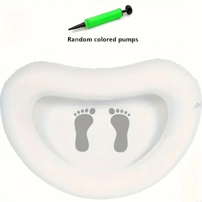   Simple Inflatable Foot Wash Tub Quick Assembly Includes Pump For Travel