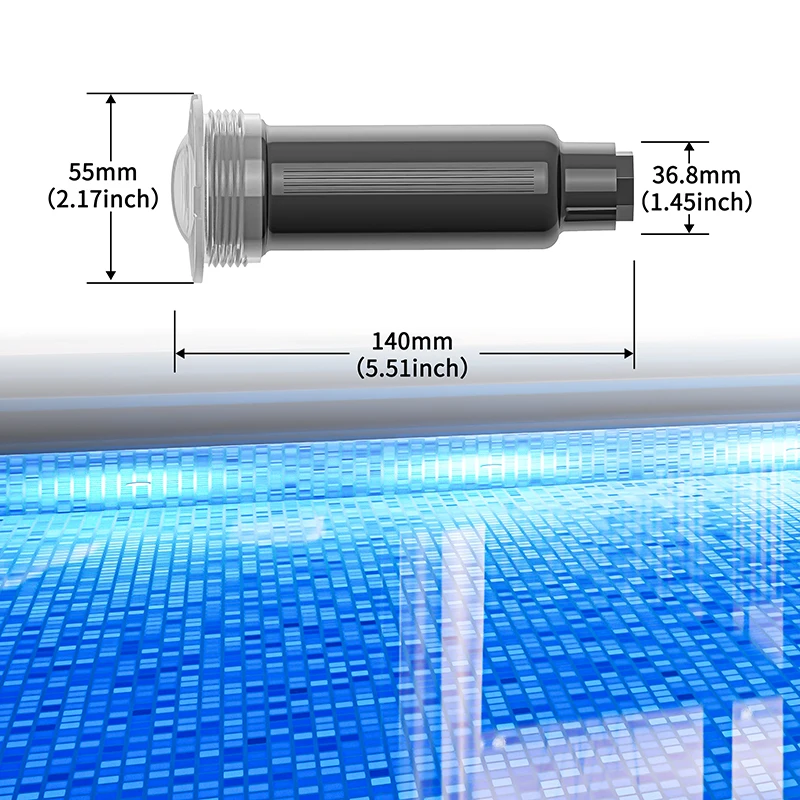 Refined Replacement for Jandy WATERCOLORS  Multi Color Changing RGBW 12W 50FT 100FT Nicheless Led Pool Lights