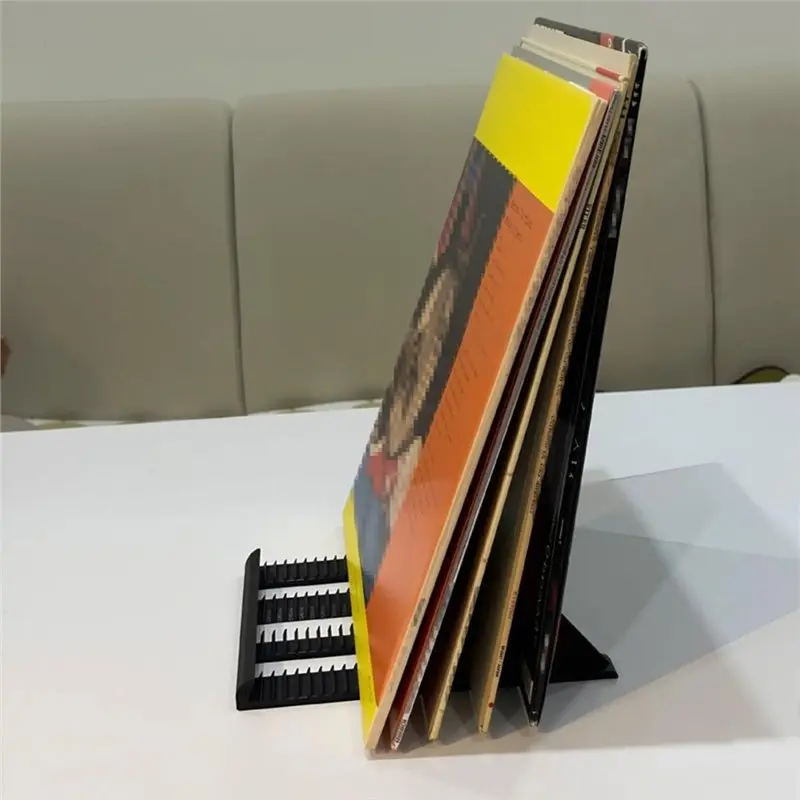 PERFECT MODERN For 25 Album Capacity Vinyl Record Holder Storage Rack Versatile Display Stand Design