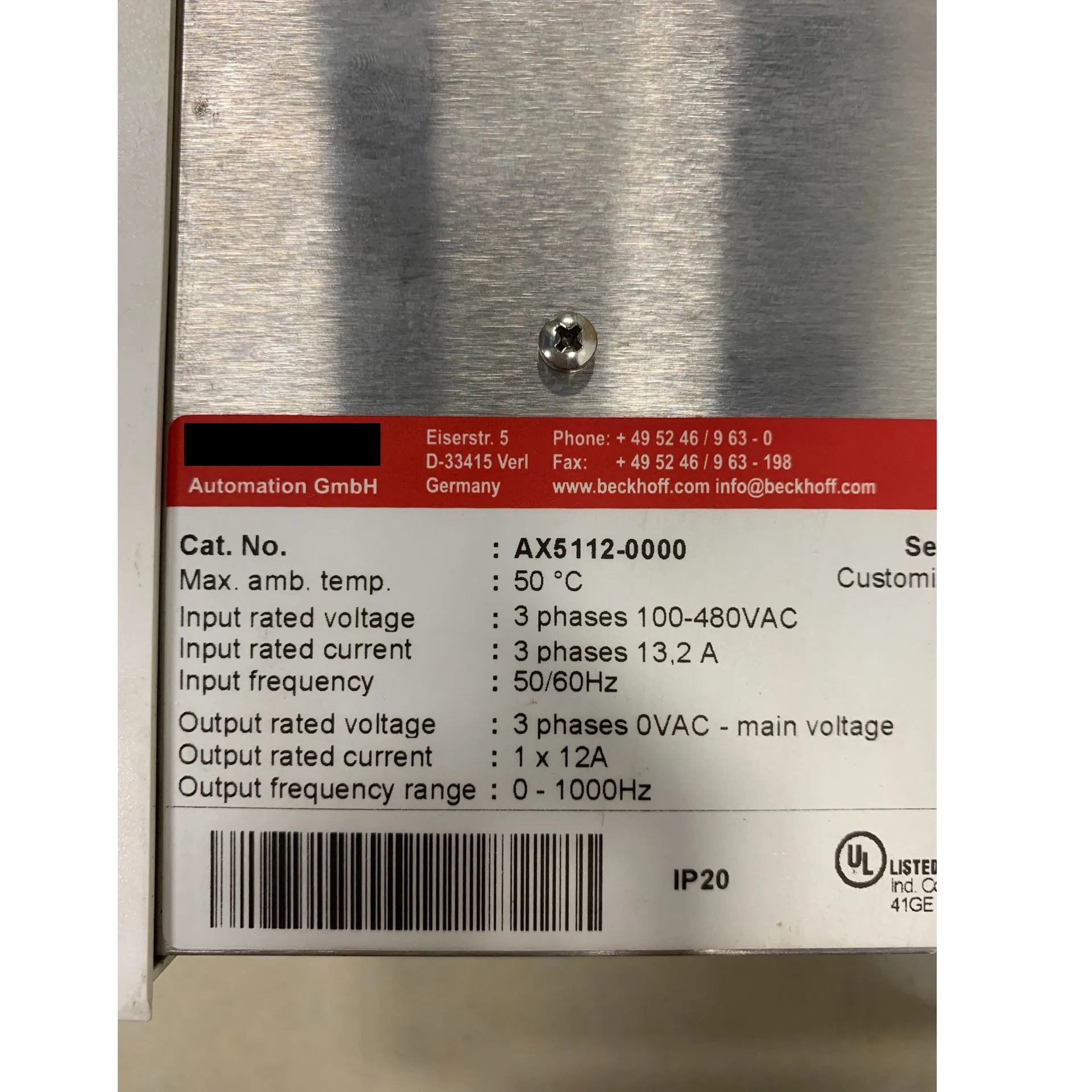 Servo Drive AX5112-0000 Com garantia