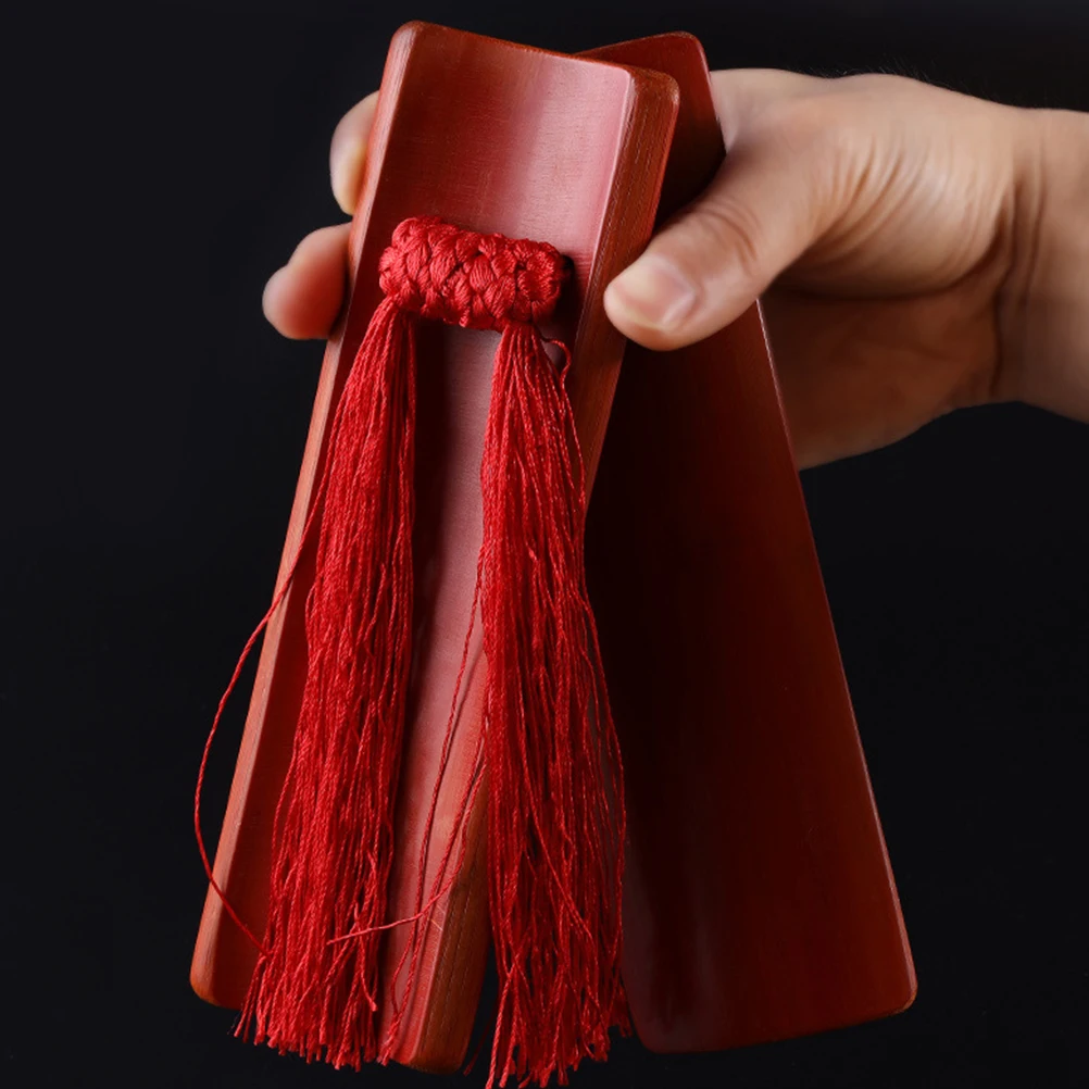 

1 Pair Portable Bamboo Kuaiban Chinese Allegros Stage Performance Percussion Instrument Castanets Hand Clapper Band