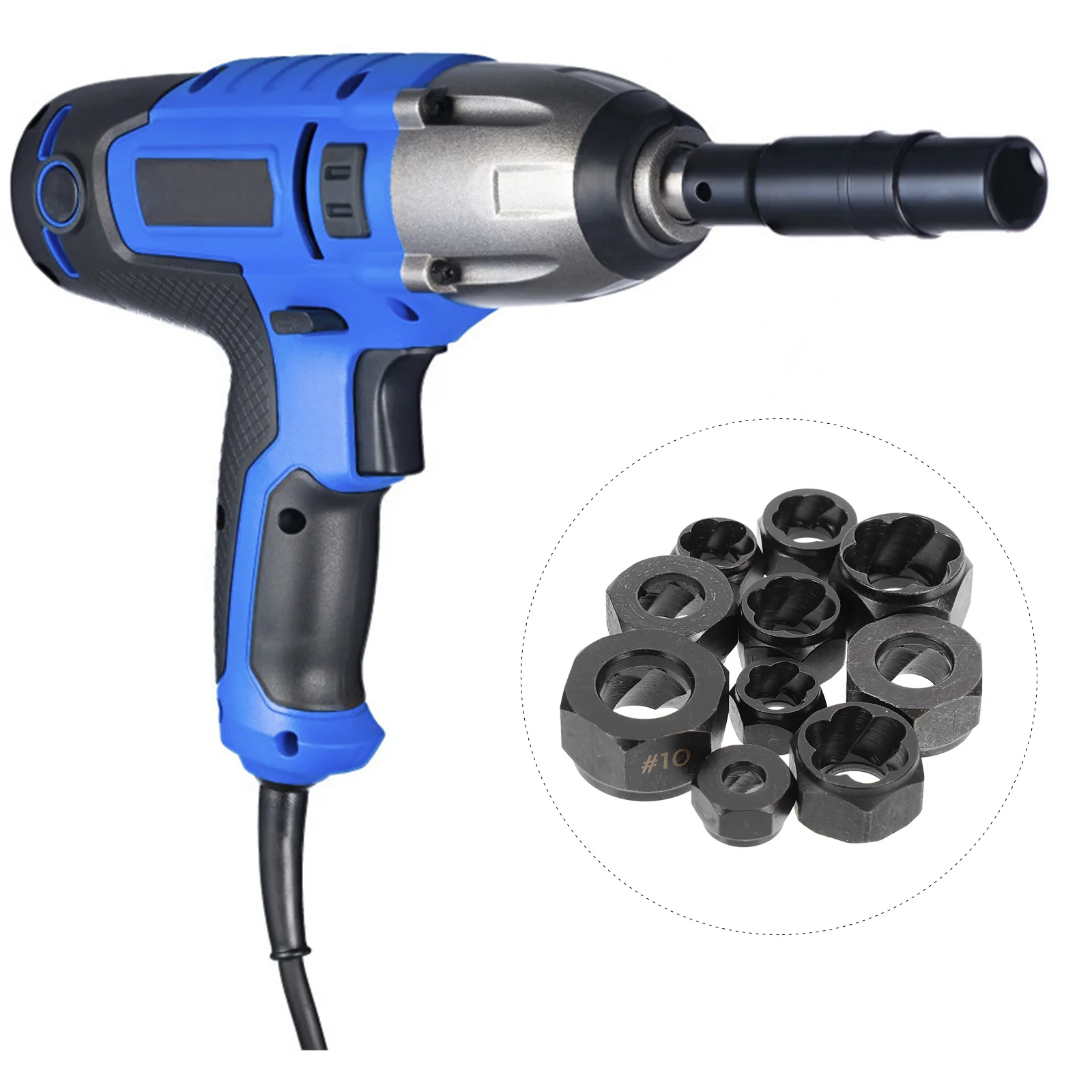 

10Pcs Bolt Remove Tool Simple Design Study Structure Meet Different Needs Hexagonal Socket Extractor Bolt Nut Extractor Set