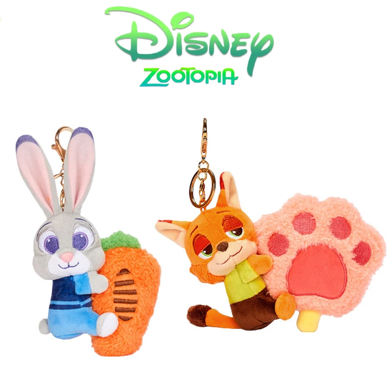 

Disney Zootopia plush toys, Nick Wilde, Judith Laverne Hopps, love hug couple car bag charms, birthday and Christmas gifts.