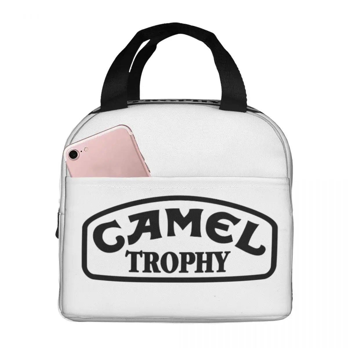 Camel Trophy 2 Lunch Bags Insulated Bento Box Portable Lunch Tote Leakproof Cooler Thermal Bag for Woman Children School