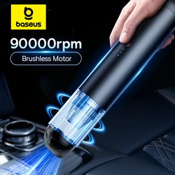 Baseus A3 15000Pa Car Vacuum Cleaner Mini Wireless Portable Vacuum Cleaner Powerful Vehicle Cleaner Auto Air Blower LED Light