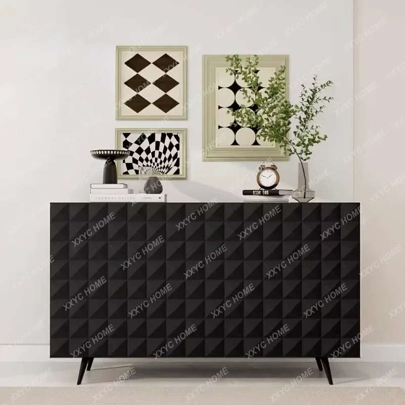 

Simple modern paint dining side cabinet minimalist entrance entrance storage model room design decoration