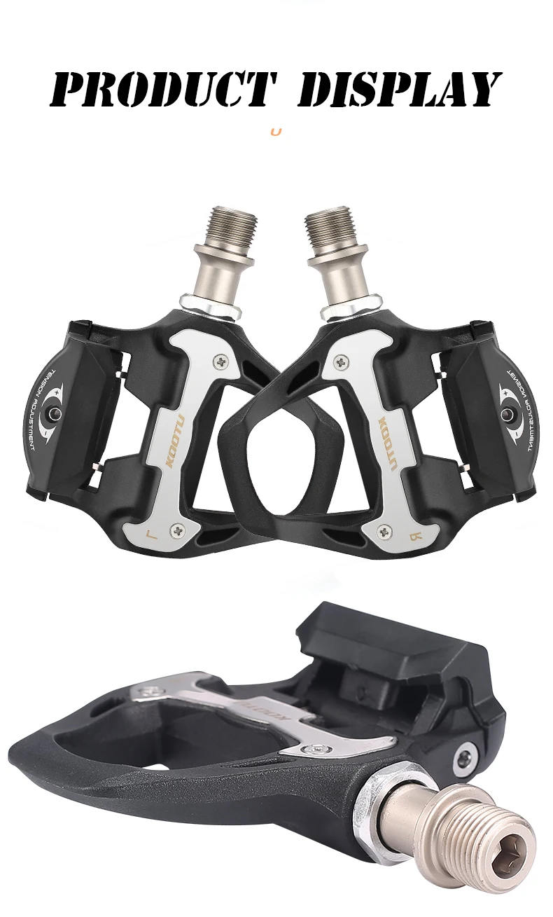 US Warehouse Rennrad Klickpedale Rennschuhe Clip-On-Pedale mit abgedichteten Lagern für Shimano- und KEO-Systeme – Detail 24