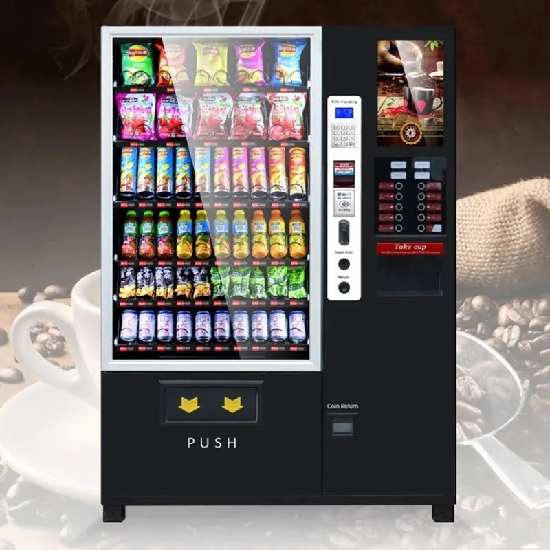 2025 Factory Price Black Cup Noodle Vending Machine Cafe Coffee Motor Vending Machine For Sale