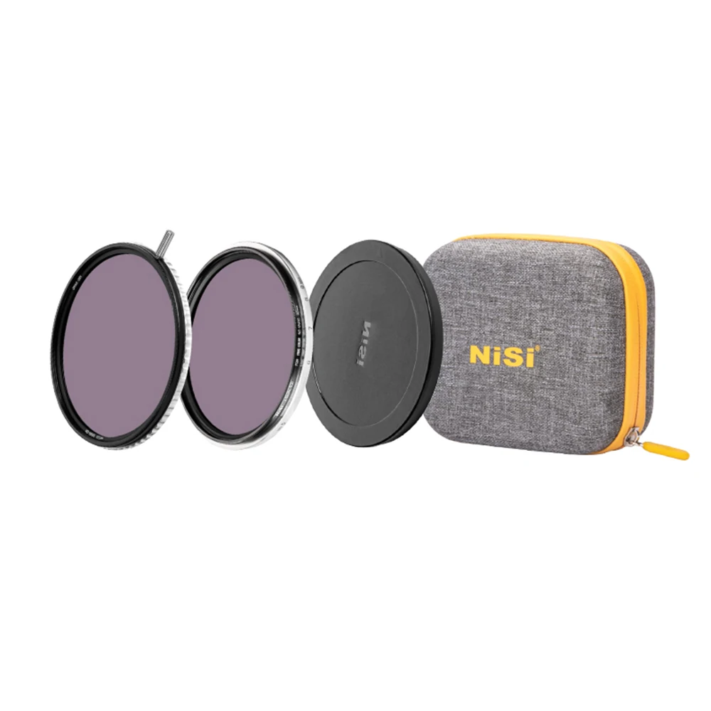 

NISI Swift VND Kit True Color Variable nd vario 1-5stops+nd16+lens cap+caddy pouch for 67 72 77 82 95 lens filter