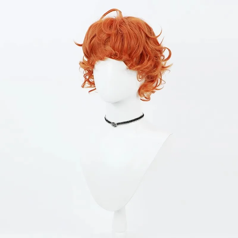 Panty & Stocking with Garterbelt Brief cosplay wig small curls orange red Halloween gift