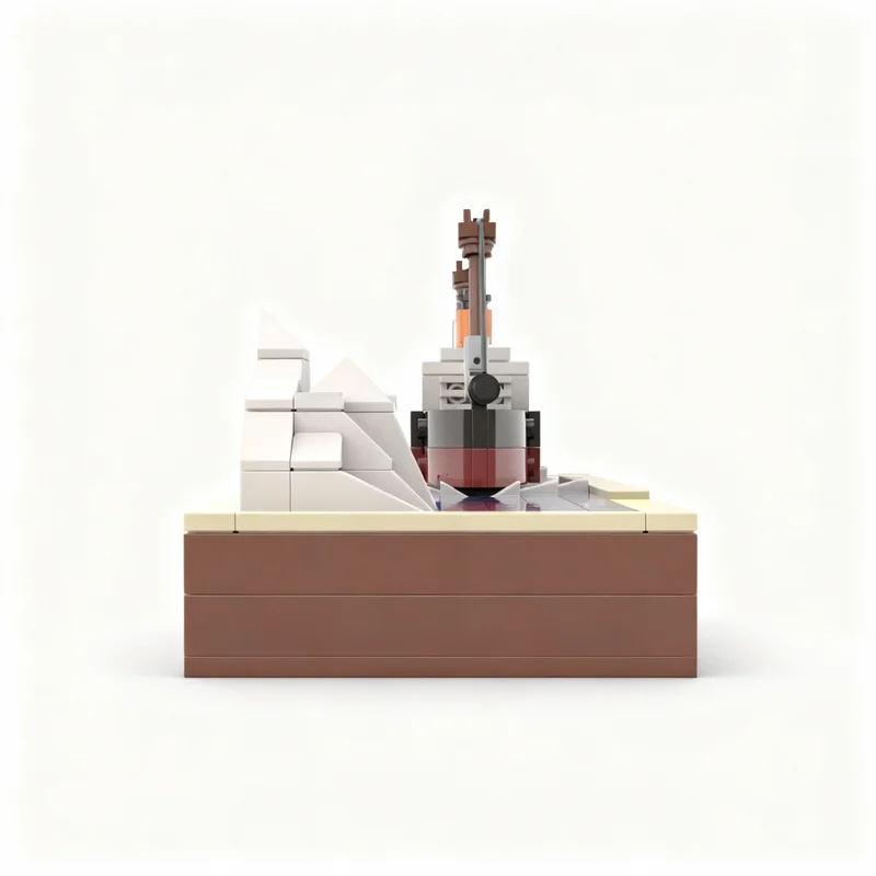 437 elementów MOC Wielki Okręt Turystyczny Titanic Diorama Model do Składania Prezent na Boże Narodzenie Klocki Zabawki Konstrukcyjne Kreatywny Pomysł