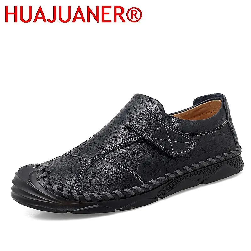 

Fashion Genuine Leather Men Casual Shoes Luxury Brand Mens Loafers Handmade Breathable Driving Shoes Moccasins Plus Size 38-47